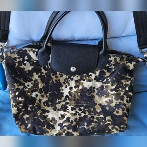 Longchamp small Neo Le Pliage top handle bag with remouvable strap.